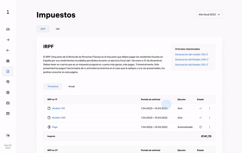 Impuestos y modelos